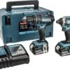 Makita DLX2131JX 18V Li-Ion Accu Klopboor-/schroefmachine (DHP482) & Slagschroevendraaier (DTD152) Combiset (2x 3.0Ah Accu) In Mbox