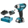 Makita TW140DSAJ 10,8V Li-Ion Accu Slagmoersleutel Set (2x 2.0Ah Accu) In Mbox - 140Nm - 3/8" 2 Makita TW140DSAJ 10,8V Li-Ion Accu Slagmoersleutel Set (2x 2.0Ah Accu) In Mbox - 140Nm - 3/8" -Winkel Voor Huishoudelijk Gereedschap 23535d176b44da02939eb7fda08f89eb