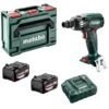 Metabo SSW 18 LTX 400 BL 18V Li-Ion Accu Slagmoersleutel Set (2x Li-Power 5.2Ah Accu) In MetaBOX - 400Nm - 1/2" - Koolborstelloos -Winkel Voor Huishoudelijk Gereedschap 2ff0ccbe908fe564d5c6feff43edc930