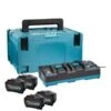 Makita XGT 40V Max Li-Ion Accu Starterset (4x 5.0Ah) + Duolader In Mbox -Winkel Voor Huishoudelijk Gereedschap 319daad2b9f2770e48b8a3ae2953244e