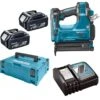 Makita DBN500RTJ 18V Li-Ion Accu Brad Tacker Set (2x 5.0Ah Accu) In Mbox - 15-50mm - 18 Gauge -Winkel Voor Huishoudelijk Gereedschap 40587d6eece4050e0384ed755a6d5dee