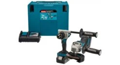 Makita DLX2430TJ 18V Li-Ion Accu Boor-/schroefmachine (DDF486) & Haakse Slijper (DGA504) Combiset (2x 5.0Ah) In Mbox