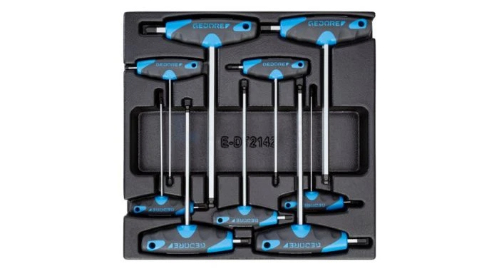 Gedore 1500 ES-DT 2142 9-delige Haakse Schroevendraaierset In 2/3 Gereedschapsmodule 3 Gedore 1500 ES-DT 2142 9-delige Haakse Schroevendraaierset In 2/3 Gereedschapsmodule