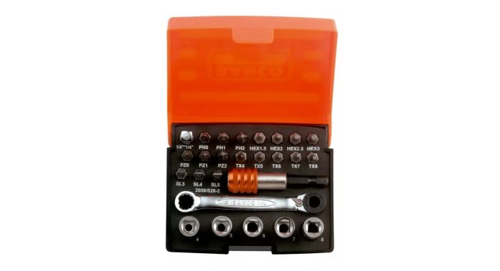 Bahco 2058/S26-2 26-delige Bit- En Doppenset - 1/4'' 3 Bahco 2058/S26-2 26-delige Bit- En Doppenset - 1/4''