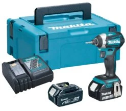 Makita DTD154RTJ 18V Li-Ion Accu Slagschroevendraaier Set (2x 5.0Ah Accu) In Mbox - Koolborstelloos