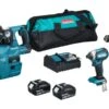 Makita DLX3154TX1 18V Li-ion Accu 3-delige Combiset (2x 5.0Ah Accu) In Tas -Winkel Voor Huishoudelijk Gereedschap 6312fd83e8d27d0c55814f8fbf745219