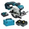 Makita DSS501RTJ 18V Li-Ion Accu Cirkelzaag Set (2x 5.0Ah Accu) In Mbox - 136mm -Winkel Voor Huishoudelijk Gereedschap 71c90577871bca901f99eac0143a4042