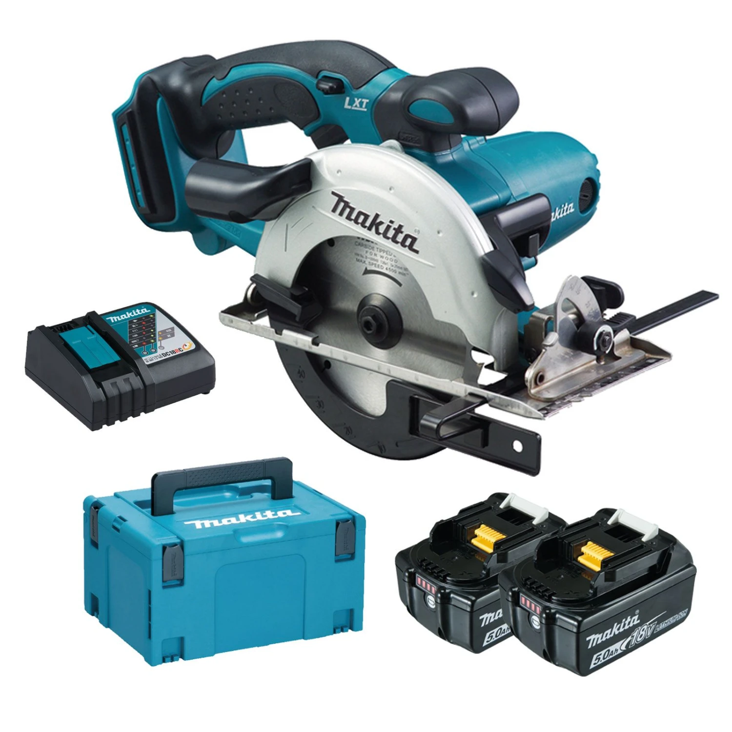 Makita DSS501RTJ 18V Li-Ion Accu Cirkelzaag Set (2x 5.0Ah Accu) In Mbox - 136mm 3 Makita DSS501RTJ 18V Li-Ion Accu Cirkelzaag Set (2x 5.0Ah Accu) In Mbox - 136mm
