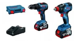 Bosch Combipack 18V GSR + GDR 18V Li-ion Accu Toolkit In L-Case