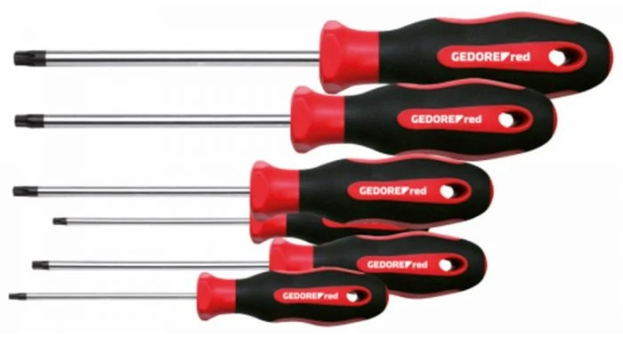Gedore RED R38402006 6-delige 2C Schroevendraaierset - Torx 3 Gedore RED R38402006 6-delige 2C Schroevendraaierset - Torx
