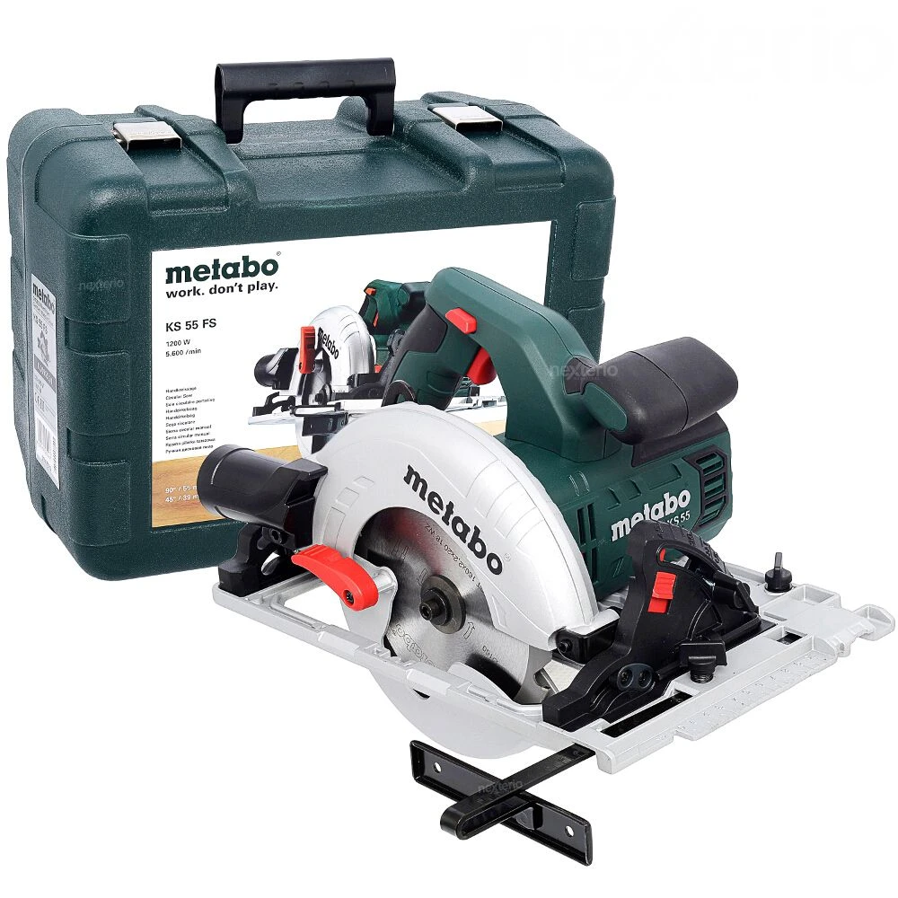 Metabo KS 55 FS Cirkelzaag En Geleiderail (1500mm) In Koffer - 1200W - 160mm - 690738000 4 Metabo KS 55 FS Cirkelzaag En Geleiderail (1500mm) In Koffer - 1200W - 160mm - 690738000 - Afbeelding 2