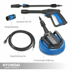 Hyundai 57511 Hogedrukreiniger Set - 2200W - 180Bar -Winkel Voor Huishoudelijk Gereedschap 90eef0dc87cf6447f882fa83345b9c99