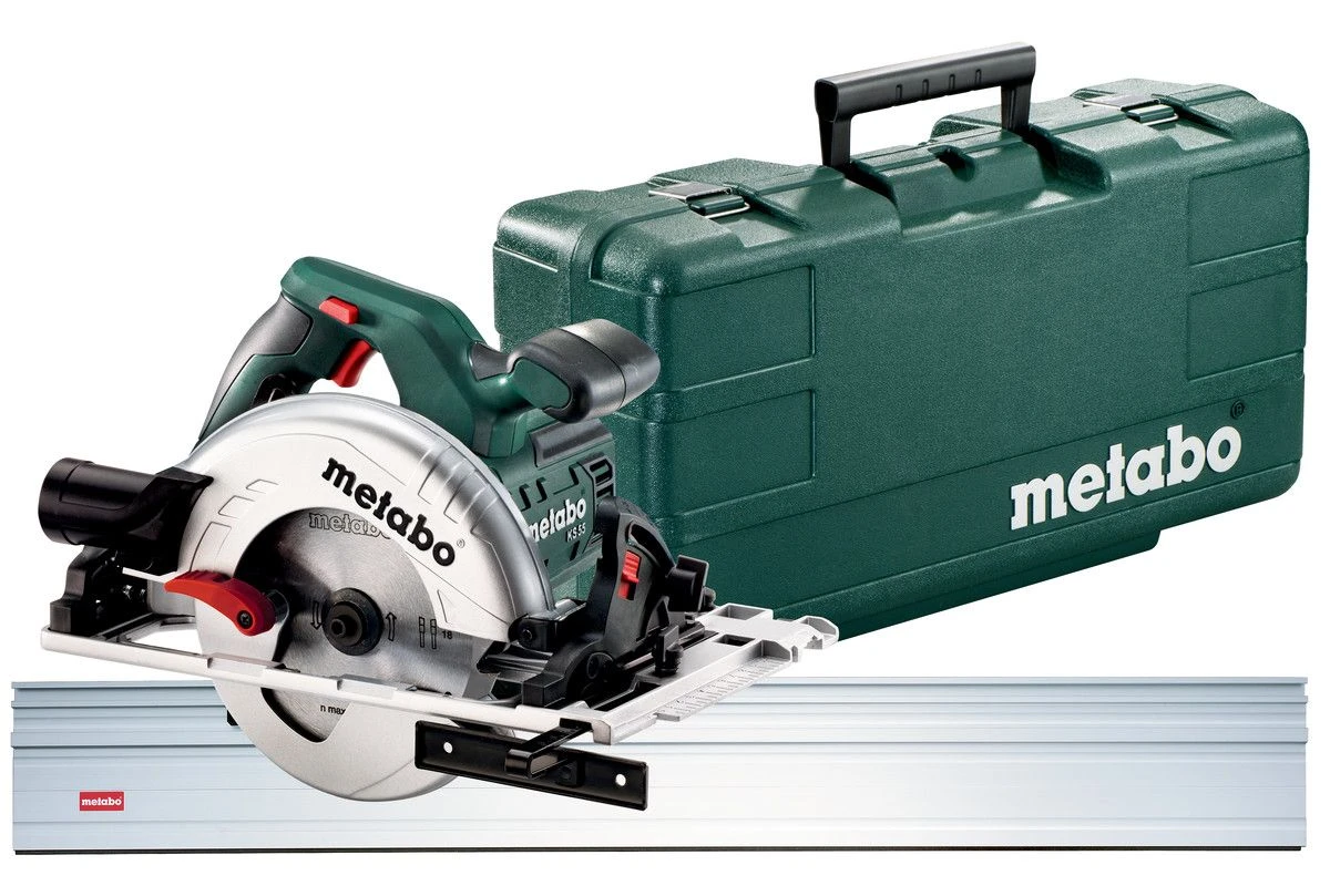 Metabo KS 55 FS Cirkelzaag En Geleiderail (1500mm) In Koffer - 1200W - 160mm - 690738000 3 Metabo KS 55 FS Cirkelzaag En Geleiderail (1500mm) In Koffer - 1200W - 160mm - 690738000
