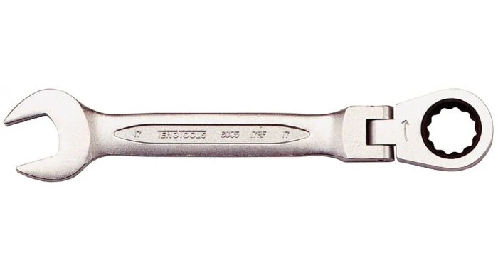 Teng Tools 600510RF Ring-/steeksleutel Met Ratel En Flexibele Kop - Metrisch - 10 X 136mm 3 Teng Tools 600510RF Ring-/steeksleutel Met Ratel En Flexibele Kop - Metrisch - 10 X 136mm