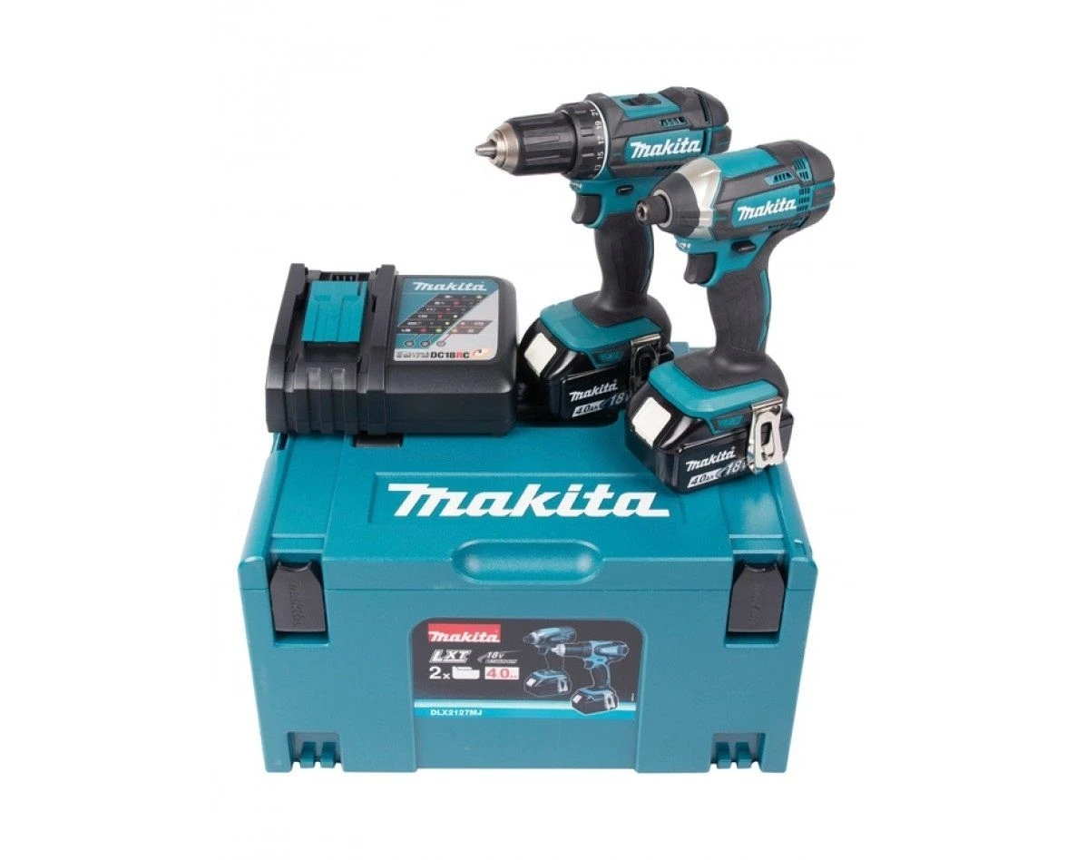 Makita DLX2127MJ 18V Li-Ion Accu Boor-/schroefmachine (DDF482) & Slagschroevendraaier (DTD152) Combiset (2x 4.0Ah) In Mbox 3 Makita DLX2127MJ 18V Li-Ion Accu Boor-/schroefmachine (DDF482) & Slagschroevendraaier (DTD152) Combiset (2x 4.0Ah) In Mbox
