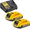 DeWalt DCB115D2 18V Li-Ion Accu Starterset (2x 2.0Ah) + Lader - DCB115D2-QW 2 DeWalt DCB115D2 18V Li-Ion Accu Starterset (2x 2.0Ah) + Lader - DCB115D2-QW -Winkel Voor Huishoudelijk Gereedschap bf73a71fa7af15fa39066aacc6c8ea12