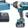 Makita DTW1001RTJ 18V Li-Ion Accu Slagmoersleutel Set (2x 5.0Ah Accu) In Mbox - 1050Nm - 3/4" - Koolborstelloos -Winkel Voor Huishoudelijk Gereedschap cb7407dfb5548b092059eb40999b0909