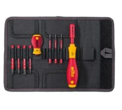 Wiha 2831T902 9-delige SlimVario Schroevendraaier-/bitset In Etui - SL/PZ/PZ-PlusMin - 41233