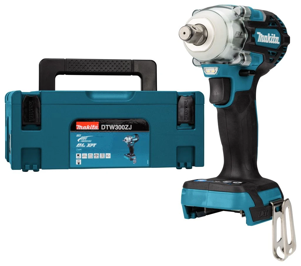 Makita DTW300RTJ 18V Li-ion Accu Slagmoersleutel Set (2x 5.0Ah Accu) In Mbox - 330Nm - 1/2" 4 Makita DTW300RTJ 18V Li-ion Accu Slagmoersleutel Set (2x 5.0Ah Accu) In Mbox - 330Nm - 1/2" - Afbeelding 2