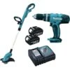 Makita DLX2114X1 18V LXT Li-Ion Accu Klopboor-/schroefmachine (DHP453) & Grastrimmer (DUR181) Combiset (2x 3.0Ah Accu) -Winkel Voor Huishoudelijk Gereedschap e1182d7ff403bc46036656b070e3595a
