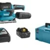 Makita DBO380RTJ 18V Li-ion Accu Vlakschuurmachine Set (2x 5,0Ah) In Mbox - 93x230mm - Koolborstelloos