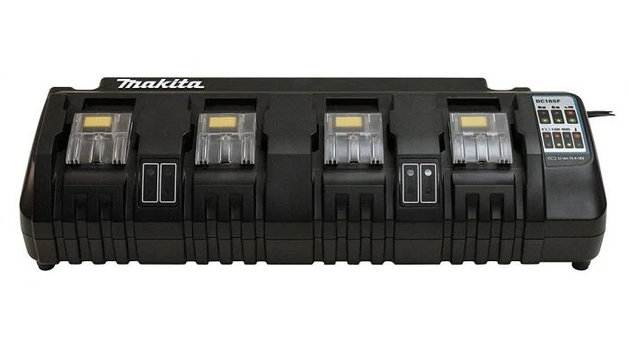 Makita DC18SF 14.4V - 18V Li-Ion Accu Multilader - 4 Accu's 3 Makita DC18SF 14.4V - 18V Li-Ion Accu Multilader - 4 Accu's