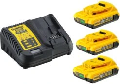 DeWalt DCB115D3 18V Li-Ion Accu Starterset (3x 2.0Ah) + Lader - DCB115D3-QW